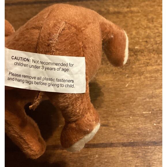 Tom & Jerry Mouse Christmas Ornament Vtg Plush Stuffed Animal Mini Toy Santa Hat - Picture 8 of 8